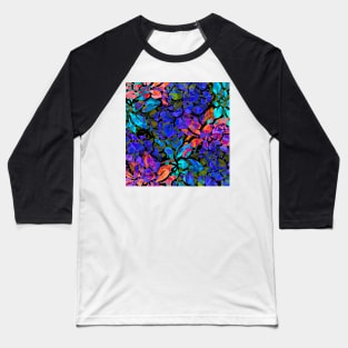 Neon Petal Punch - Bold and Bright - Digitally Illustrated Abstract Flower Pattern for Home Decor, Clothing Fabric, Curtains, Bedding, Pillows, Upholstery, Phone Cases and Stationary Baseball T-Shirt